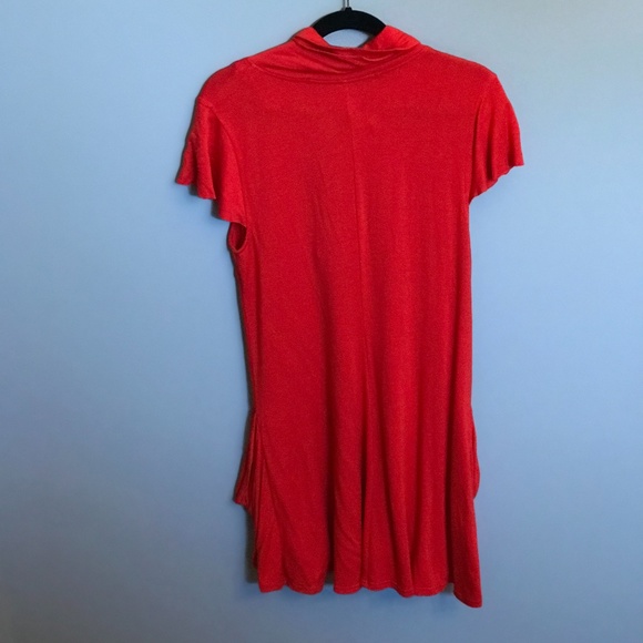 Comfy Bright Orange Tunic. Pockets and Zipper SZXL - Picture 2 of 5